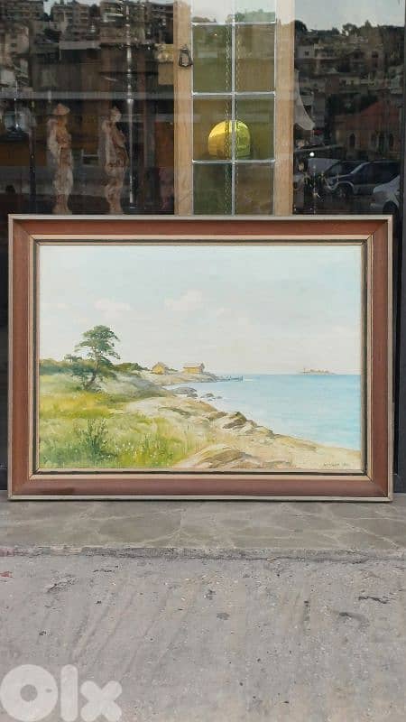 لوحة رسم زيتي اوروبية 1