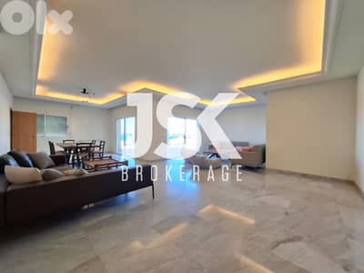 L19961 - Spacious Furnished Apartment with View For Rent in Jounieh