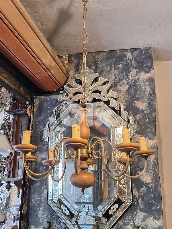 antique 8 lamps flemish chandelier 4