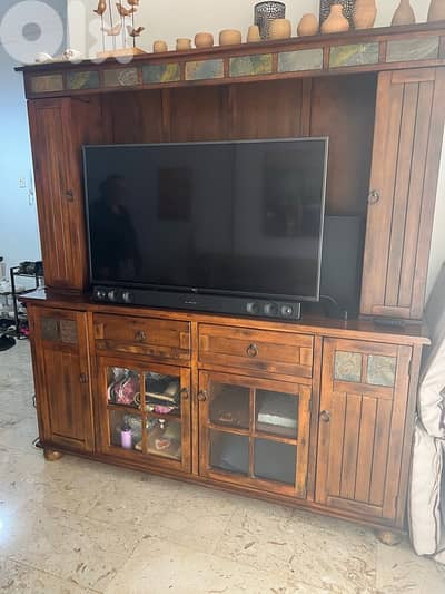 Wood TV stand