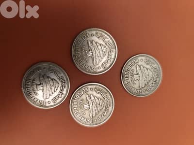 نص ليرة فضة ١٩٥٢,عدد ٢٠,فضة اصلي،الجمهورية اللبنانية