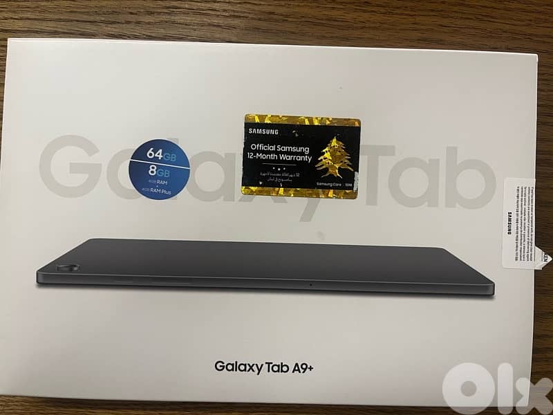 Galaxy tab A9+ / 64Gb storage / 8Gb RAM 2