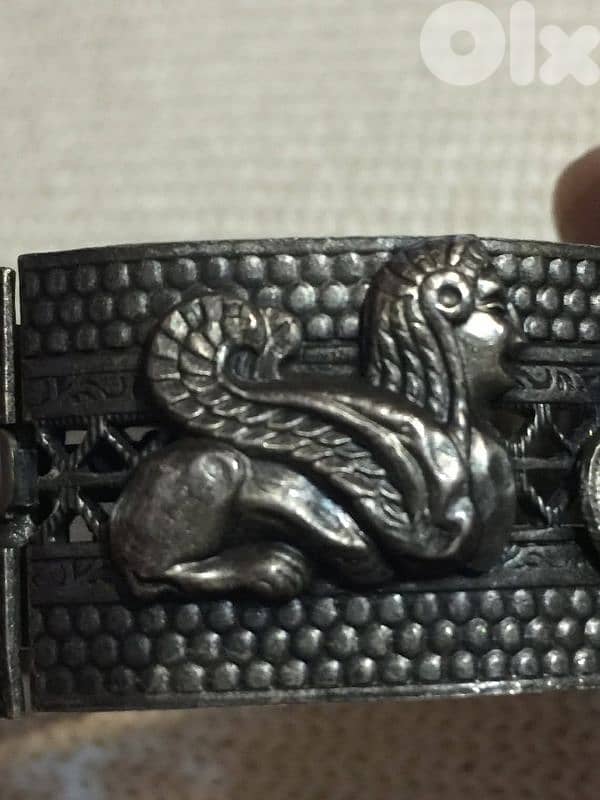 Antique 50's Silver Cuff Bracelet 2