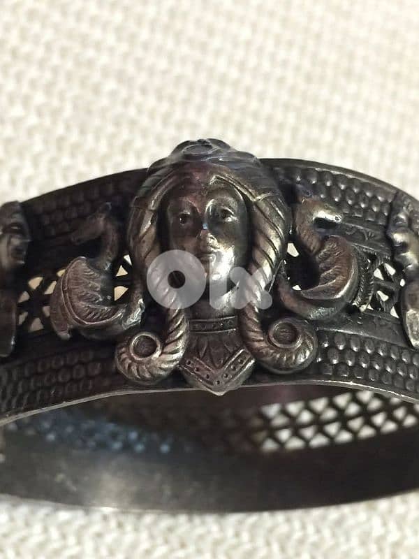 Antique 50's Silver Cuff Bracelet 3