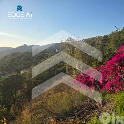 Ouyoun Broumana Land 1700m² | Panoramic Mountain View | #ED301010