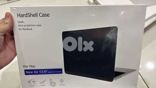 hardshell case macbook air 13.6 black