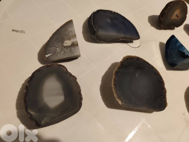 rare collection of natural stone,aguaye,quartz,9 pieces 1