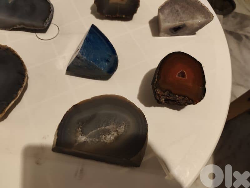 rare collection of natural stone,aguaye,quartz,9 pieces 4