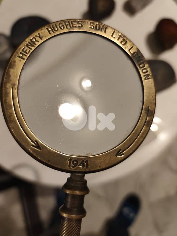 Antique 1941 Magnifying Glass Vintage Collectible gift،henry hughes 3