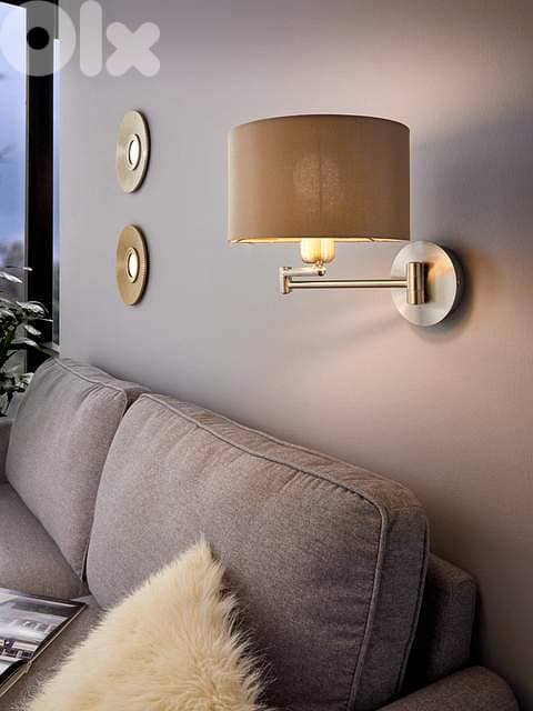EGLO Adjustable Bedside Wall Lamp – Flexible Reach & Soft Glow 1