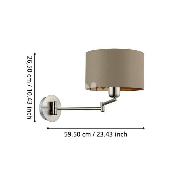 EGLO Adjustable Bedside Wall Lamp – Flexible Reach & Soft Glow 6