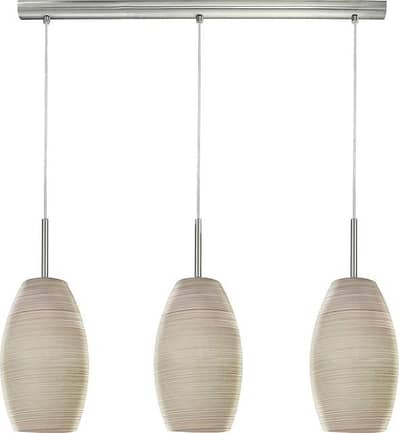 EGLO Batista 3 – Hand-Wiped Glass Pendant Lighting for Dining Rooms