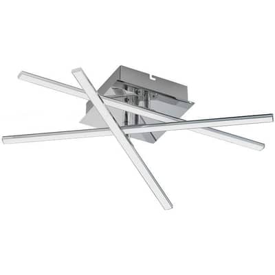 Casalux Chrome LED Ceiling Light – Modern Criss-Cross Design