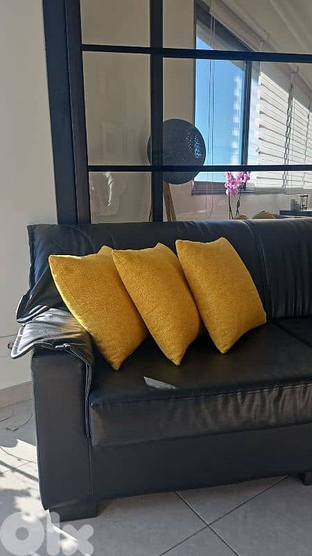 office leather couch _ leather sofa 1