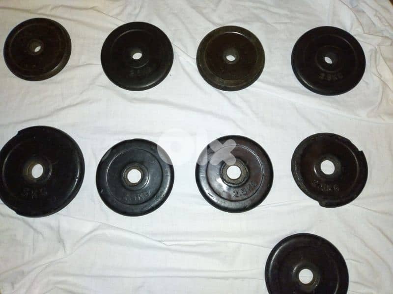 27 kg rubber plates ma3 axe zikzak ma3 axe dumbells 1