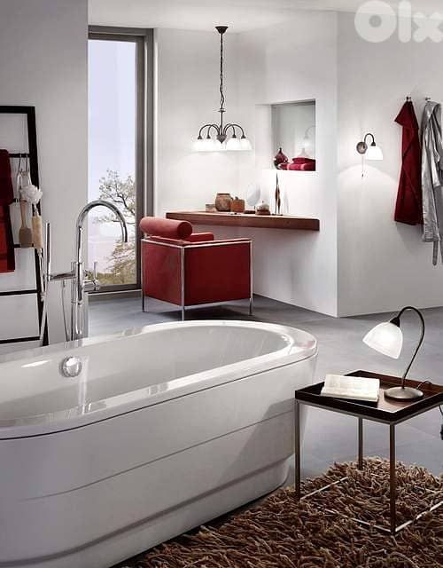 EGLO Dionis Vintage Table Lamp with Alabaster Shade – Rust Finish 2