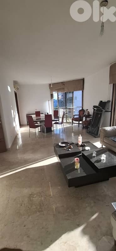 Fully furnished spacious and sunny apartment for rent in Achrafieh.