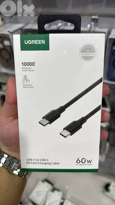 Ugreen usb-c to usb-c 3m 60w black