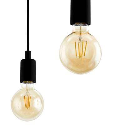 EGLO Musara Pendant Light – Industrial Black Steel 6-Bulb Dining Lamp 2