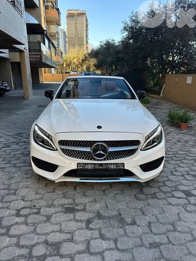 Mercedes C 43 AMG 4matic convertible 2017 white on basket
