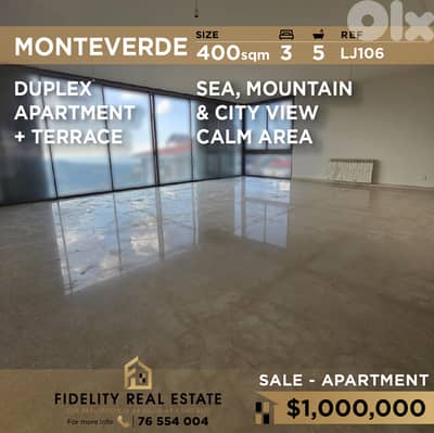 Apartment duplex for sale in Monteverde LJ106 شقة للبيع في مونتيفيردي