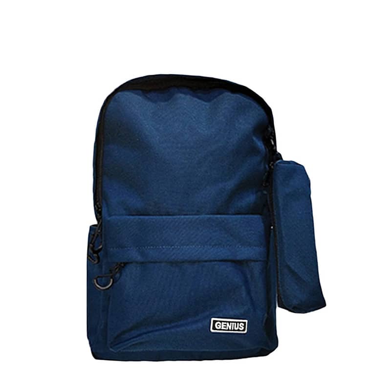 Genius School Bag with Pencil Case 17″ - 001ru - حقيبة مدرسية مع مقلمة 2