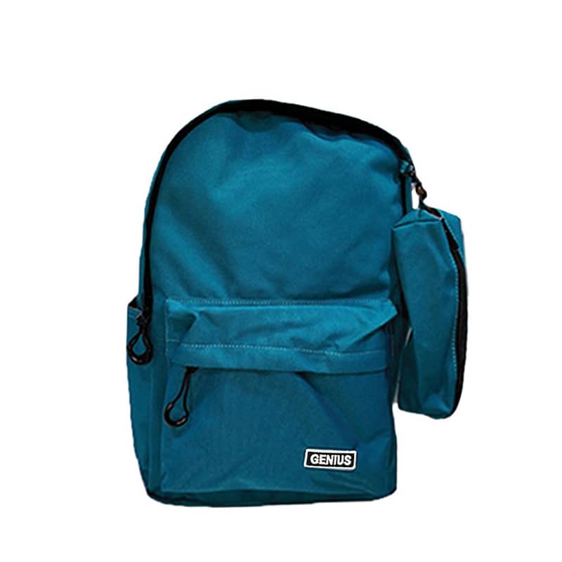 Genius School Bag with Pencil Case 17″ - 001ru - حقيبة مدرسية مع مقلمة 6