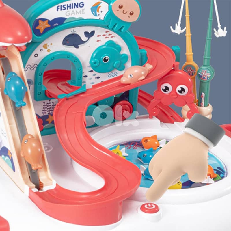Kids Tabletop Fishing Water Game with Multifunction Play - لعبة صيد 1