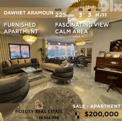 Apartment for sale in Dawhet Aramoun MJ33  شقة مفروشة للبيع في عرمون