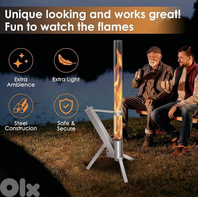 BELAVI Rocket Patio- wood pellet heaters/4$ delivery. 7