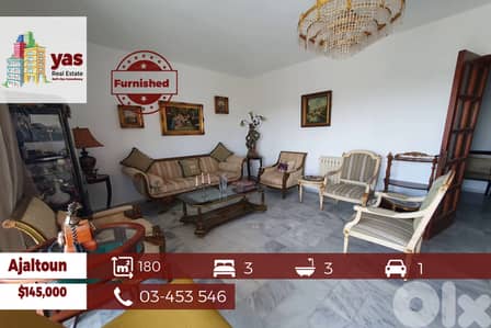 Ajaltoun 180m2 |Furnished Flat | Rent | Quiet Street | TO|