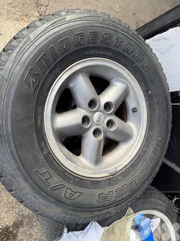 4 rims & wheels Wrangler TJ 1