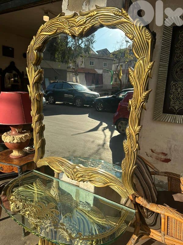 قنصول وج قزاز سميك خشب زان مع مرايا 1