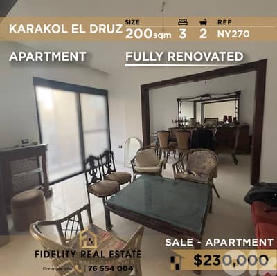 Apartment for sale in Karakol Druz NY270 شقة  للبيع في كاراكول دروز