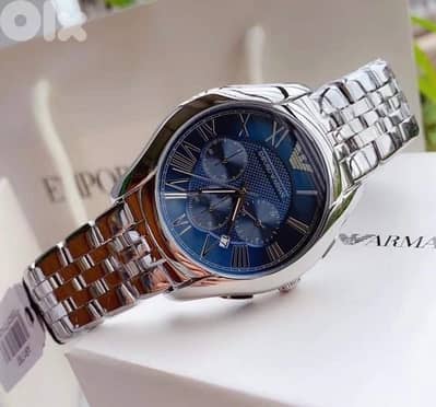 Original Emporio Armani silver & blue