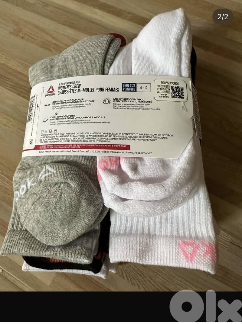 Reebok socks 1