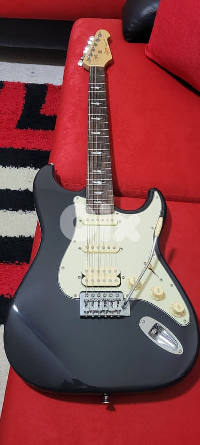 Aiersi Black Lightning Strat Electric Guitar