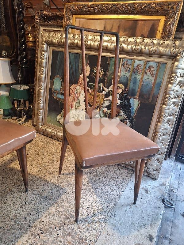 1950 dining 8 chairs leather 3