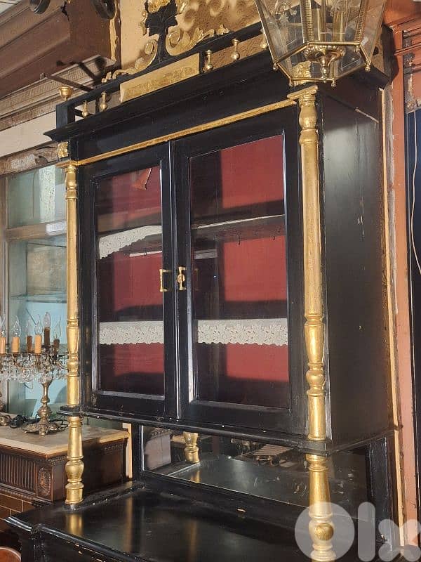 antique large buffet vetrine 3