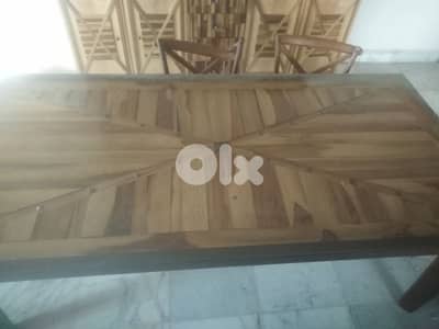 teak dining tbl طاولة سفرة تيك