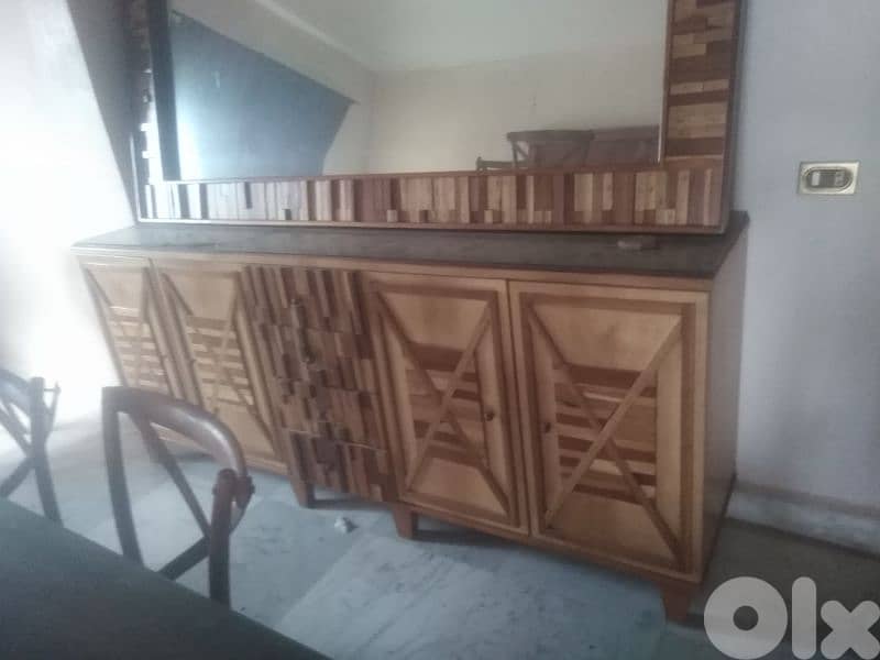 teak dining tbl طاولة سفرة تيك 5