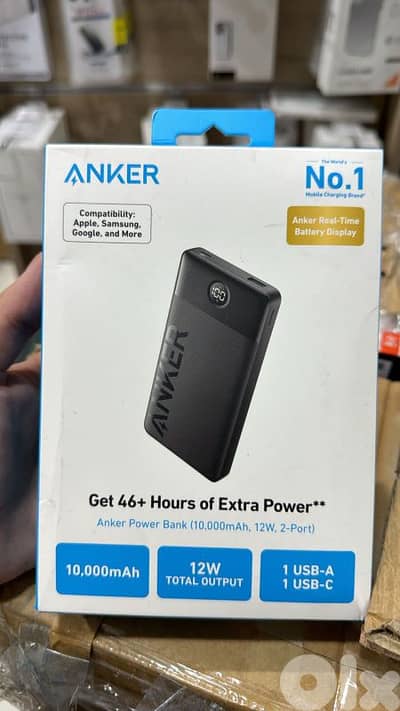 Anker Power Bank (10,000mah, 12w ,2port)