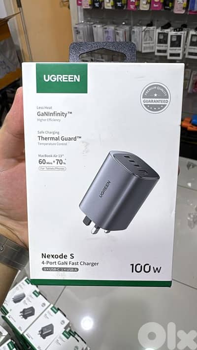 Ugreen Nexode S 100w 4-port gan fast charger 3pin