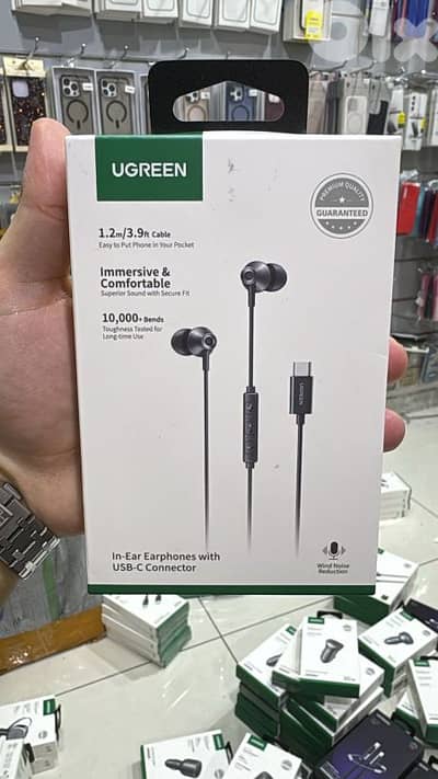Ugreen in ear earphones with usb-c connector 35754