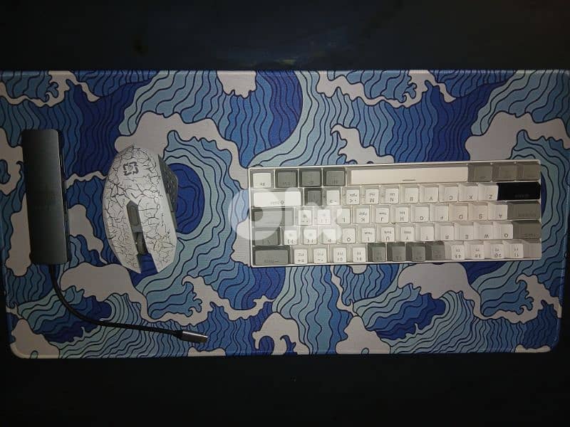 Keyboard + Mouse + MousePad + Usb-C Hub 3