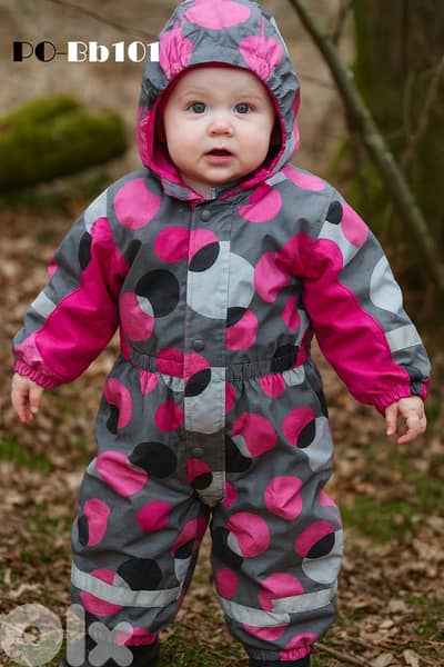 Babies' Lined Rain Overall, Snowsuit