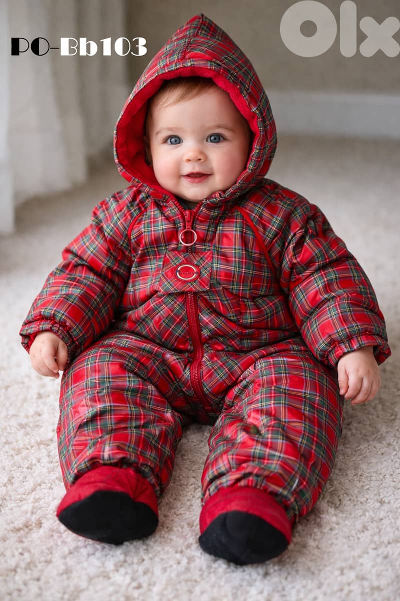 Babies' Lined Rain Overall, Snowsuit 2