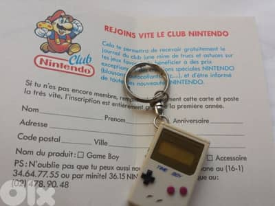 Vintage Gameboy keychain watch (+Nintendo card club) - Not Negotiable