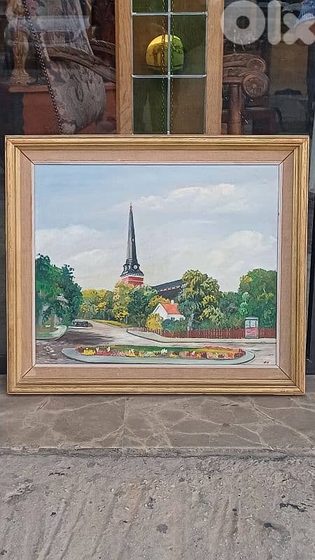 لوحة رسم زيتي اوروبية 1