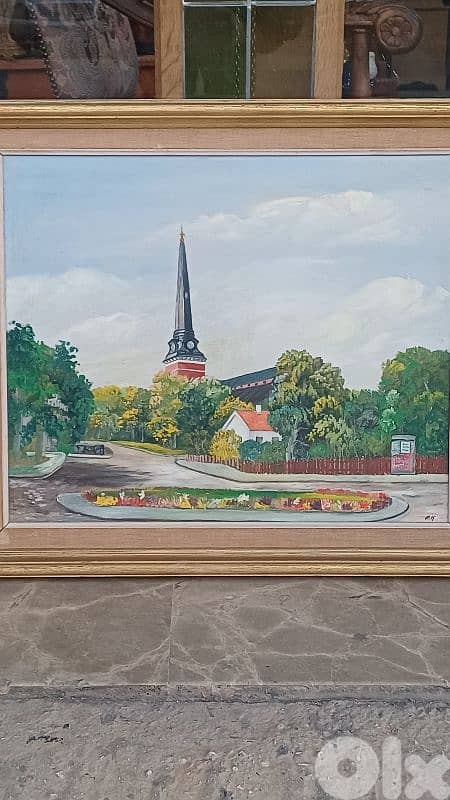 لوحة رسم زيتي اوروبية 2